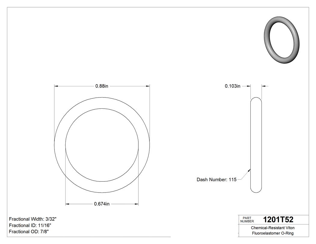Technical drawing - 1201T52